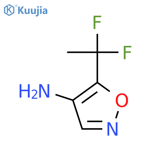 5-(1,1-difluoroethyl)-1,2-oxazol-4-amine structure