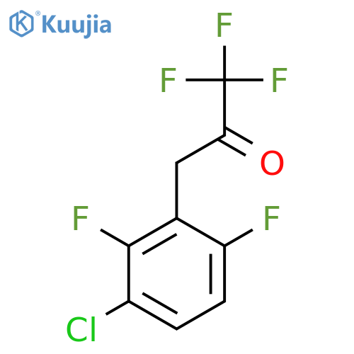 3-(3-chloro-2,6-difluorophenyl)-1,1,1-trifluoropropan-2-one structure