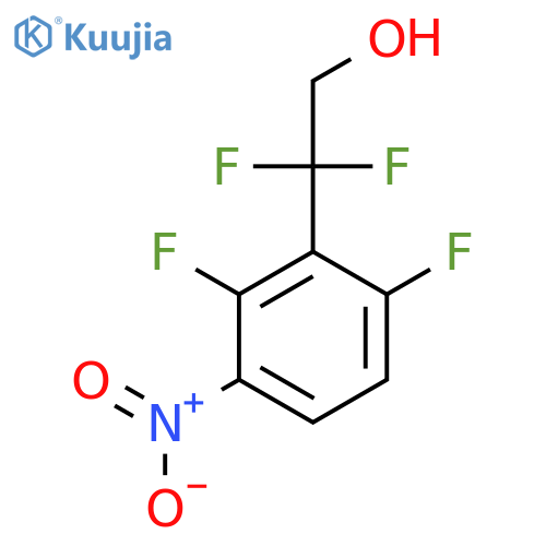 2-(2,6-difluoro-3-nitrophenyl)-2,2-difluoroethan-1-ol structure
