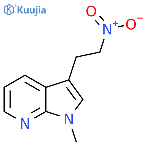 1-methyl-3-(2-nitroethyl)-1H-pyrrolo2,3-bpyridine structure