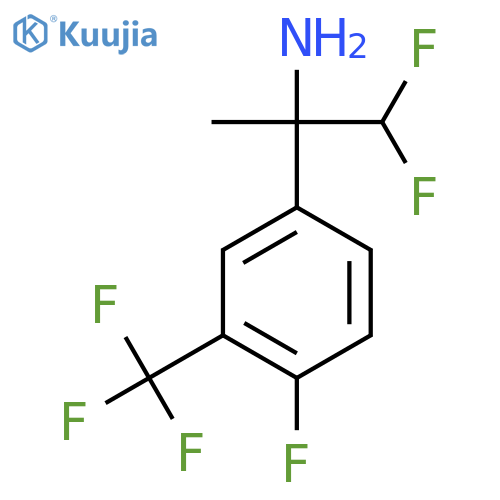 1,1-difluoro-2-4-fluoro-3-(trifluoromethyl)phenylpropan-2-amine structure