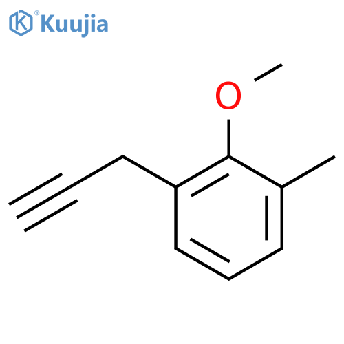 2-methoxy-1-methyl-3-(prop-2-yn-1-yl)benzene structure