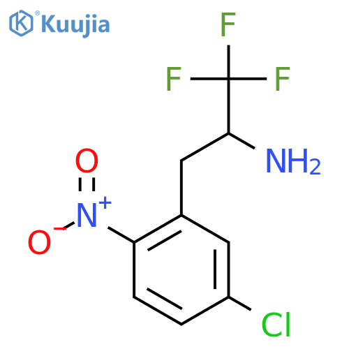 3-(5-chloro-2-nitrophenyl)-1,1,1-trifluoropropan-2-amine structure