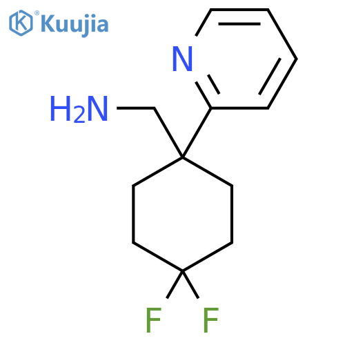 4,4-difluoro-1-(pyridin-2-yl)cyclohexylmethanamine structure