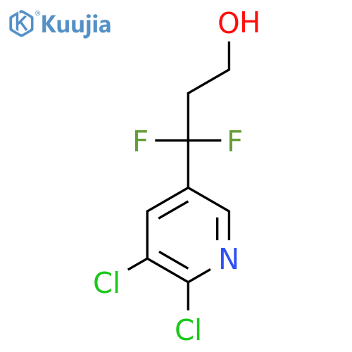 3-(5,6-dichloropyridin-3-yl)-3,3-difluoropropan-1-ol structure