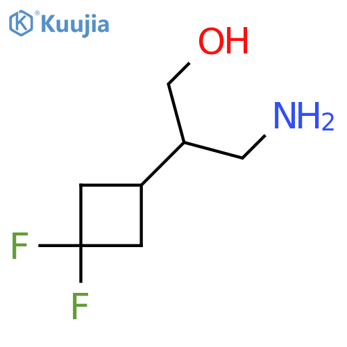 3-amino-2-(3,3-difluorocyclobutyl)propan-1-ol structure