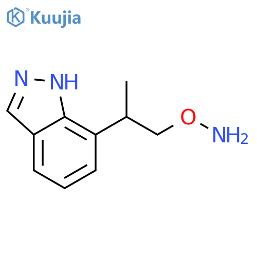 O-2-(1H-indazol-7-yl)propylhydroxylamine structure