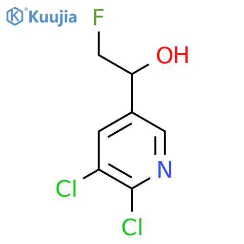 1-(5,6-dichloropyridin-3-yl)-2-fluoroethan-1-ol structure