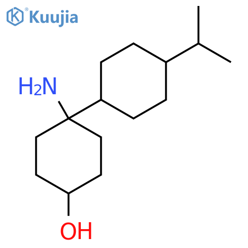 4-amino-4-4-(propan-2-yl)cyclohexylcyclohexan-1-ol structure