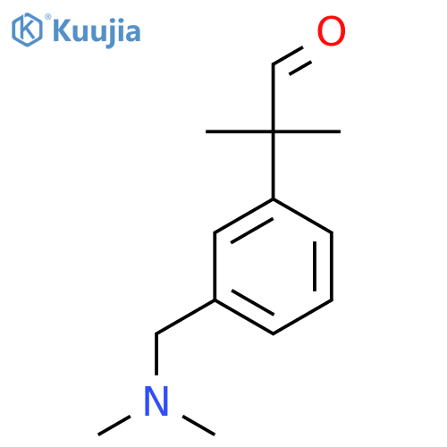 2-{3-(dimethylamino)methylphenyl}-2-methylpropanal structure