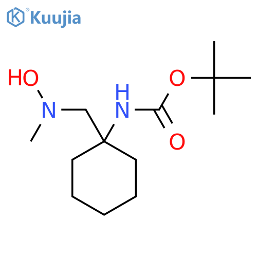 tert-butyl N-(1-{hydroxy(methyl)aminomethyl}cyclohexyl)carbamate structure
