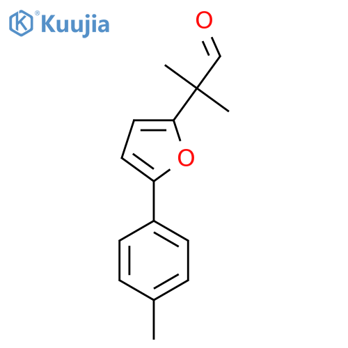 2-methyl-2-5-(4-methylphenyl)furan-2-ylpropanal structure