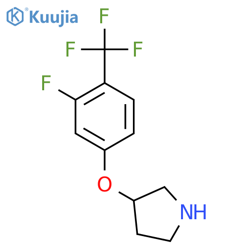 3-3-fluoro-4-(trifluoromethyl)phenoxypyrrolidine structure