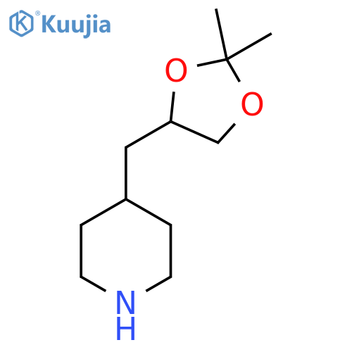 4-(2,2-dimethyl-1,3-dioxolan-4-yl)methylpiperidine structure