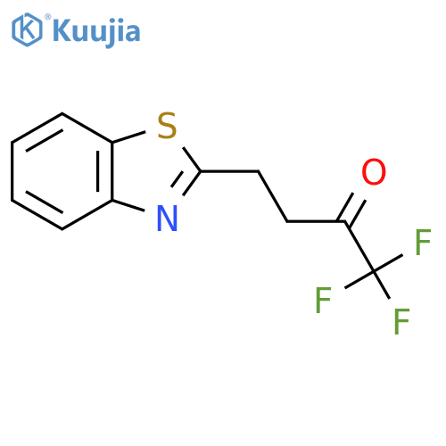 4-(1,3-benzothiazol-2-yl)-1,1,1-trifluorobutan-2-one structure