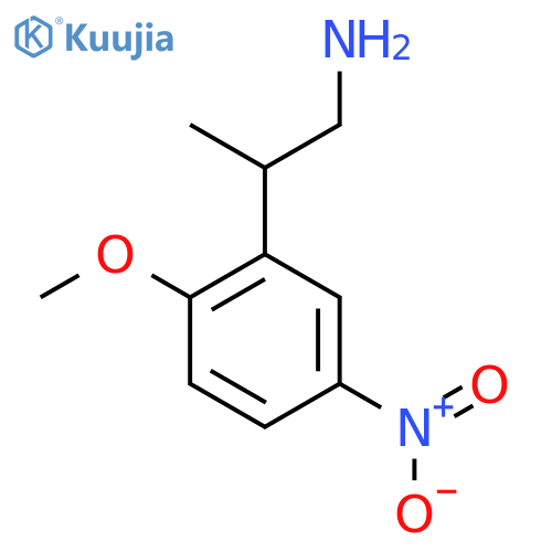 2-(2-methoxy-5-nitrophenyl)propan-1-amine structure