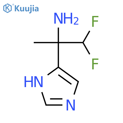 1,1-difluoro-2-(1H-imidazol-5-yl)propan-2-amine structure