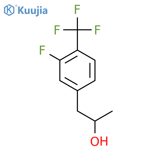 1-3-fluoro-4-(trifluoromethyl)phenylpropan-2-ol structure