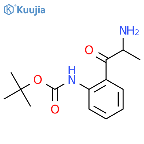 tert-butyl N-2-(2-aminopropanoyl)phenylcarbamate structure