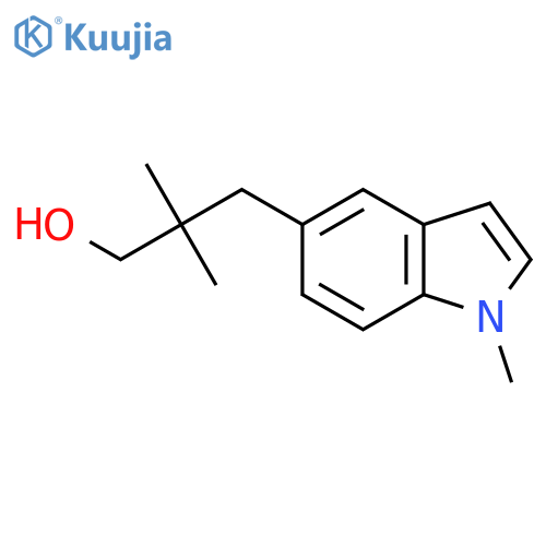2,2-dimethyl-3-(1-methyl-1H-indol-5-yl)propan-1-ol structure