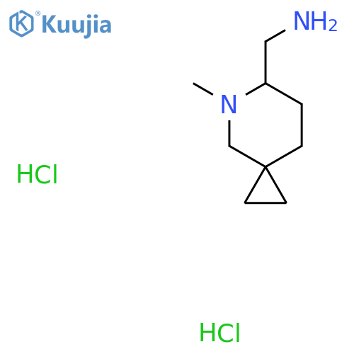 {5-methyl-5-azaspiro2.5octan-6-yl}methanamine dihydrochloride structure