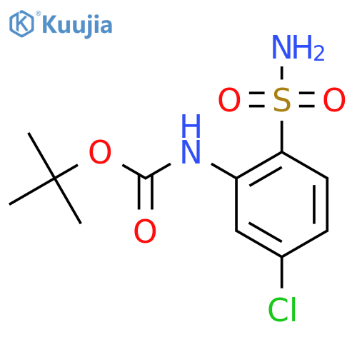 tert-butyl N-(5-chloro-2-sulfamoylphenyl)carbamate structure