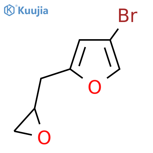 4-bromo-2-(oxiran-2-yl)methylfuran structure