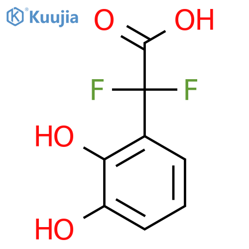 2-(2,3-dihydroxyphenyl)-2,2-difluoroacetic acid structure