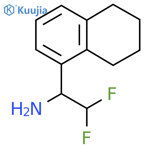 2,2-difluoro-1-(5,6,7,8-tetrahydronaphthalen-1-yl)ethan-1-amine structure
