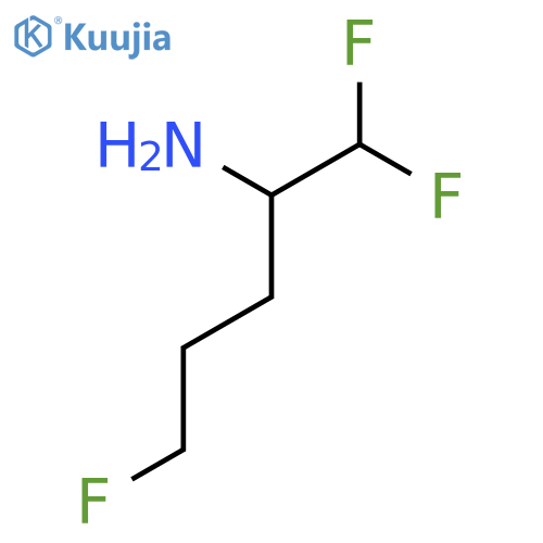 1,1,5-trifluoropentan-2-amine structure
