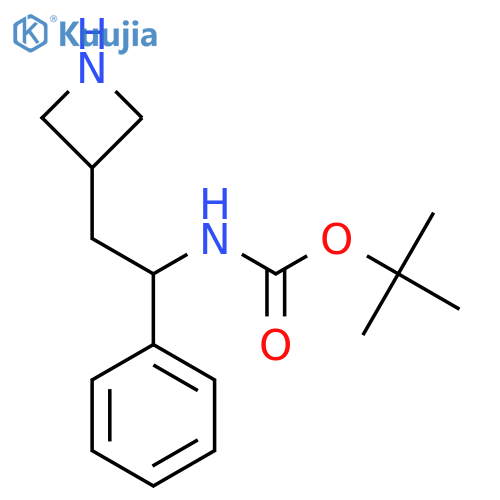 tert-butyl N-2-(azetidin-3-yl)-1-phenylethylcarbamate structure