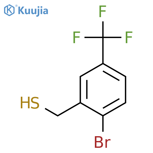 2-bromo-5-(trifluoromethyl)phenylmethanethiol structure