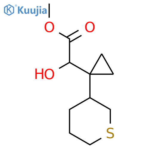 methyl 2-hydroxy-2-1-(thian-3-yl)cyclopropylacetate structure