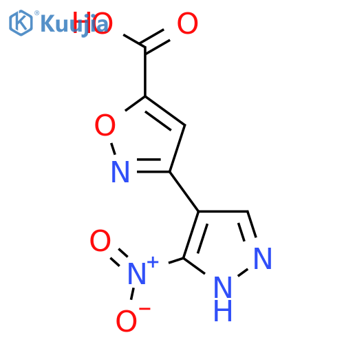 3-(3-nitro-1H-pyrazol-4-yl)-1,2-oxazole-5-carboxylic acid structure