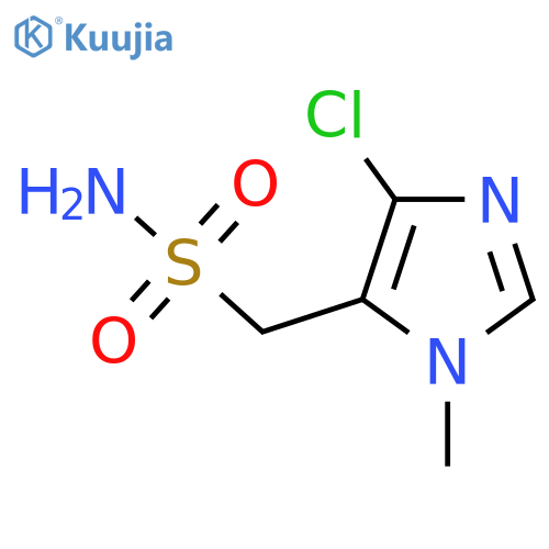 (4-chloro-1-methyl-1H-imidazol-5-yl)methanesulfonamide structure