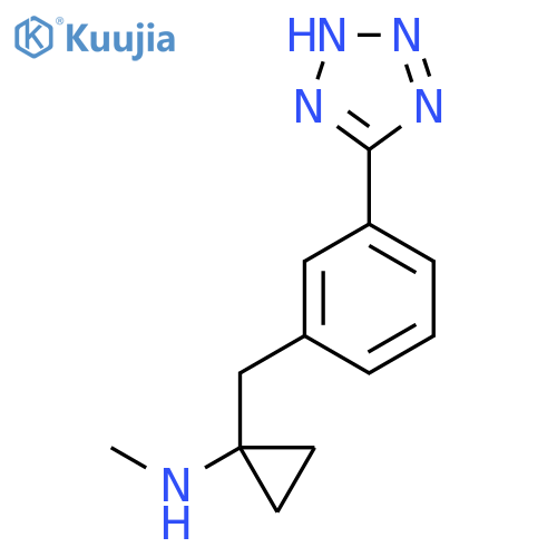 N-methyl-1-{3-(1H-1,2,3,4-tetrazol-5-yl)phenylmethyl}cyclopropan-1-amine structure