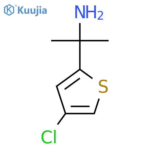 2-(4-chlorothiophen-2-yl)propan-2-amine structure