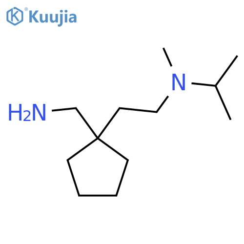 (1-{2-methyl(propan-2-yl)aminoethyl}cyclopentyl)methanamine structure