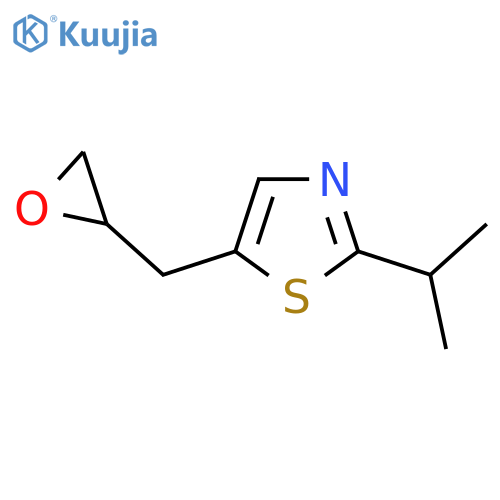5-(oxiran-2-yl)methyl-2-(propan-2-yl)-1,3-thiazole structure