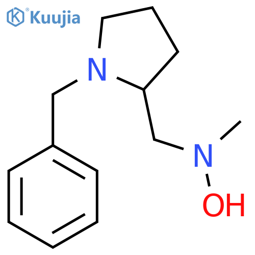 N-(1-benzylpyrrolidin-2-yl)methyl-N-methylhydroxylamine structure