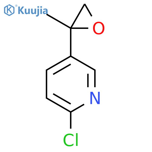 2-chloro-5-(2-methyloxiran-2-yl)pyridine structure