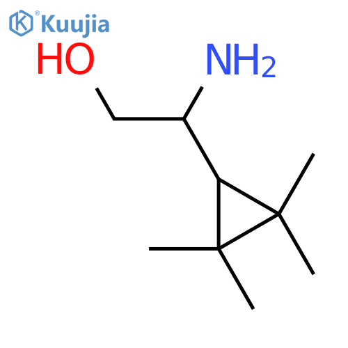 2-amino-2-(2,2,3,3-tetramethylcyclopropyl)ethan-1-ol structure
