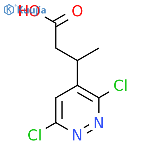 3-(3,6-dichloropyridazin-4-yl)butanoic acid structure