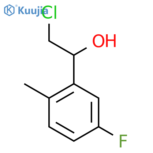 2-chloro-1-(5-fluoro-2-methylphenyl)ethan-1-ol structure