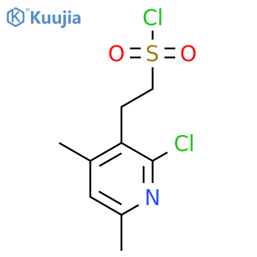 2-(2-chloro-4,6-dimethylpyridin-3-yl)ethane-1-sulfonyl chloride structure