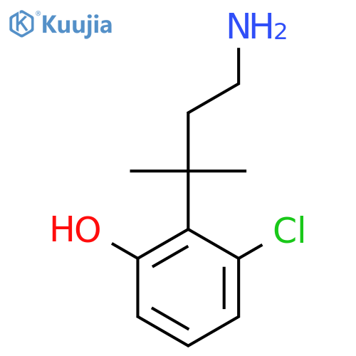 2-(4-amino-2-methylbutan-2-yl)-3-chlorophenol structure