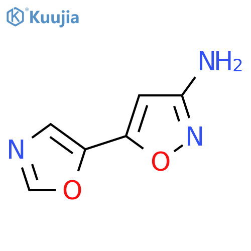 5-(1,3-oxazol-5-yl)-1,2-oxazol-3-amine structure