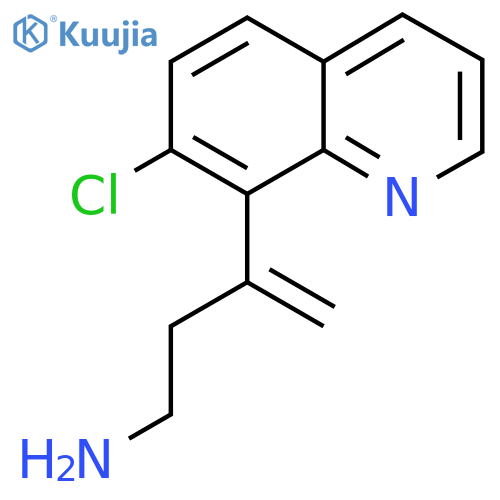 3-(7-chloroquinolin-8-yl)but-3-en-1-amine structure