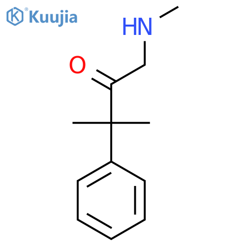 3-methyl-1-(methylamino)-3-phenylbutan-2-one structure