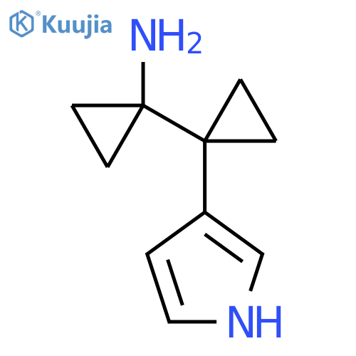 1-1-(1H-pyrrol-3-yl)cyclopropylcyclopropan-1-amine structure